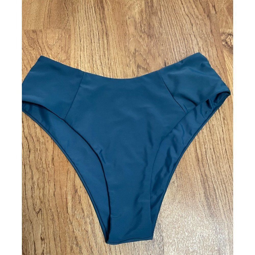 ‎teal bikini bottom- small